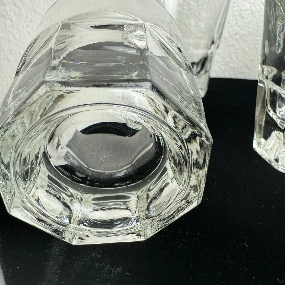 Vintage Libbey Old Fashioned Set of 5  Shot Glasses 4.6 oz Whiskey Glass